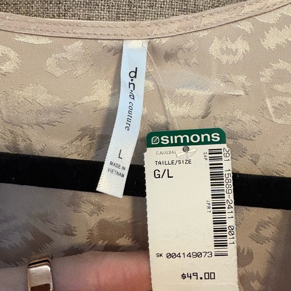 Simons Cream Patterned Blouse - Picture 2 of 3